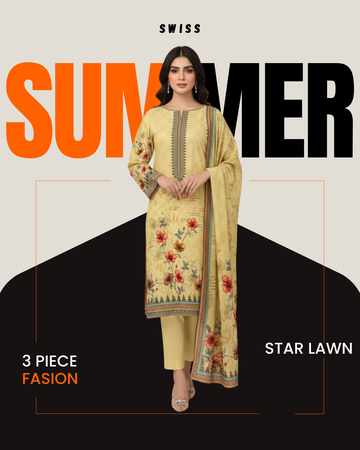 Digital Swiss by Star Lawn PK D#30049 Suit