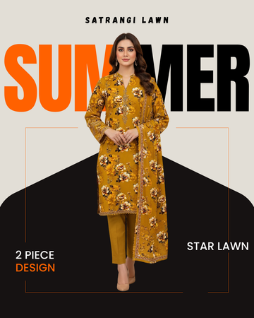 Premium Satrangi Lawn Single D#559