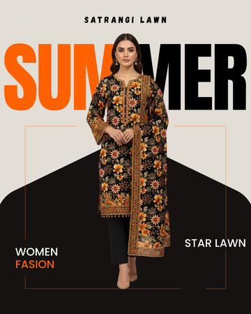 Premium Satrangi Lawn Single D#512