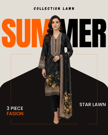 Collection Lawn by Star Lawn PK D#10073 Suit