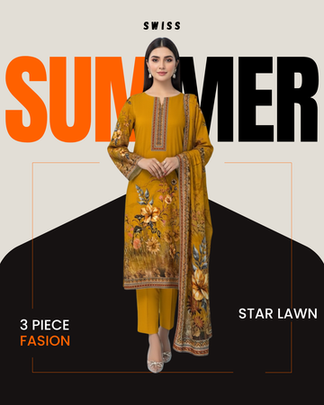 Digital Swiss by Star Lawn PK D#30046 Suit