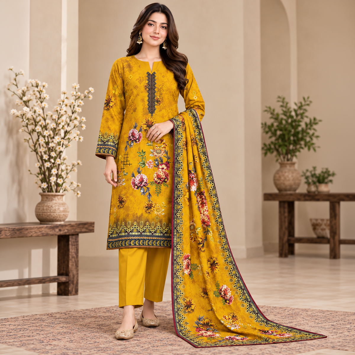 DN: 12018 Mustard Yellow
