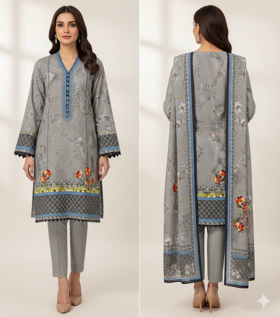 Collection Lawn by Star Lawn PK D#10055 Suit