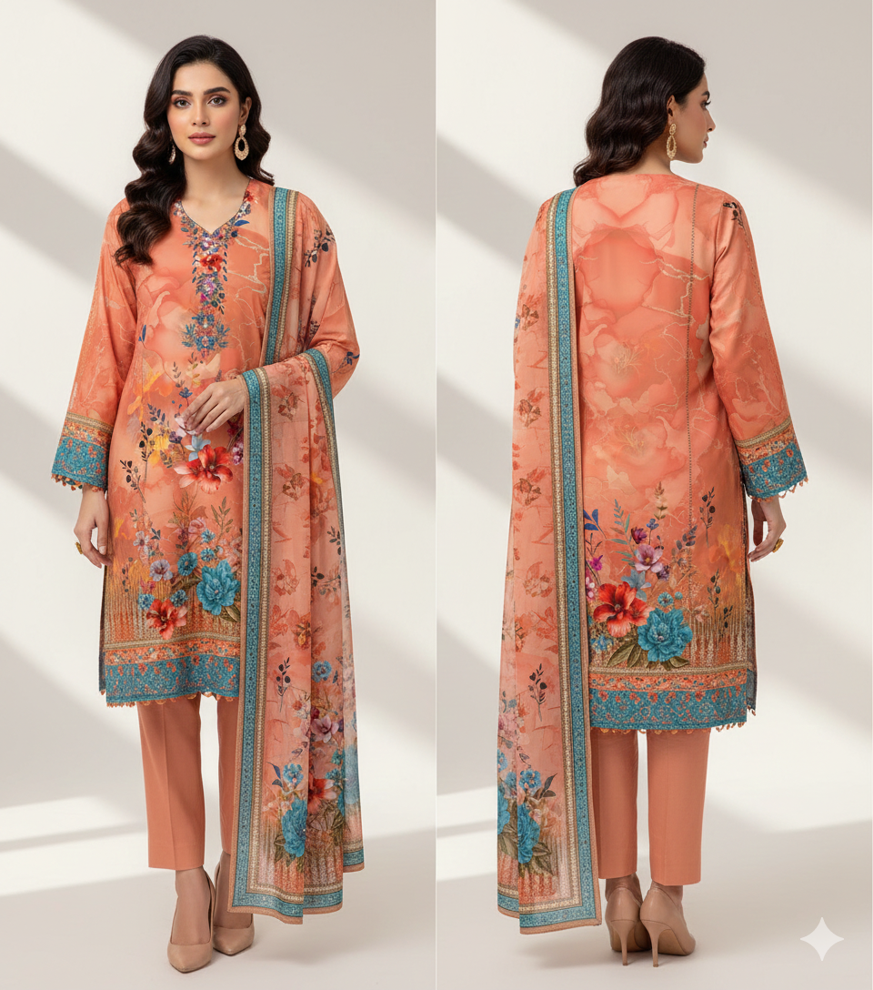 Collection Lawn by Star Lawn PK D#10063 Suit