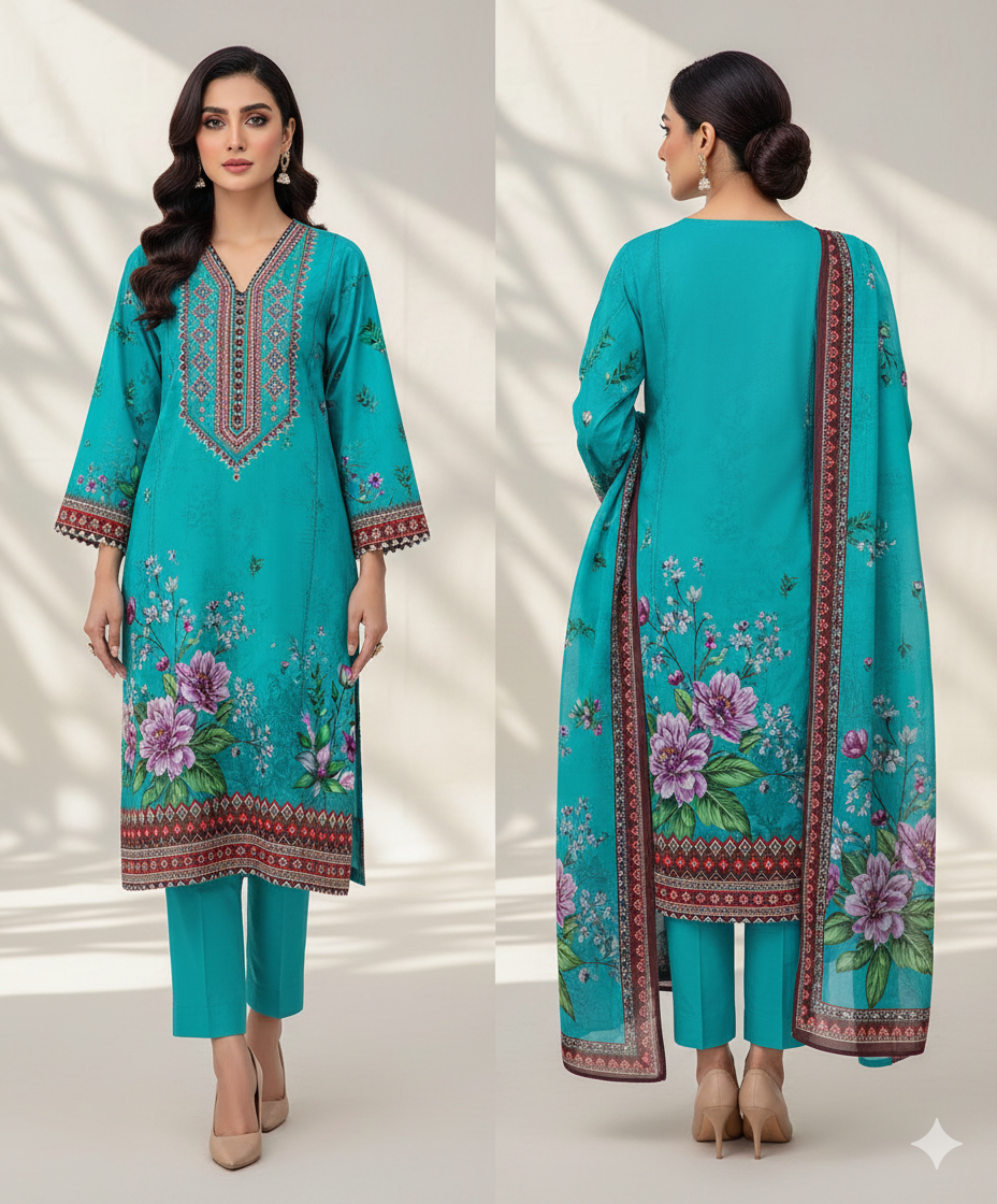 Collection Lawn by Star Lawn PK D#10065 Suit