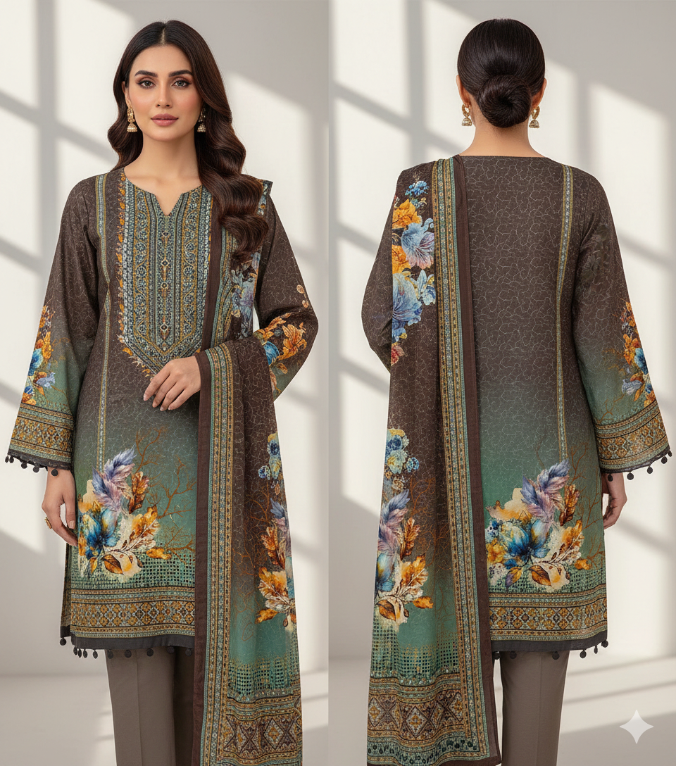 Collection Lawn by Star Lawn PK D#10066 Suit