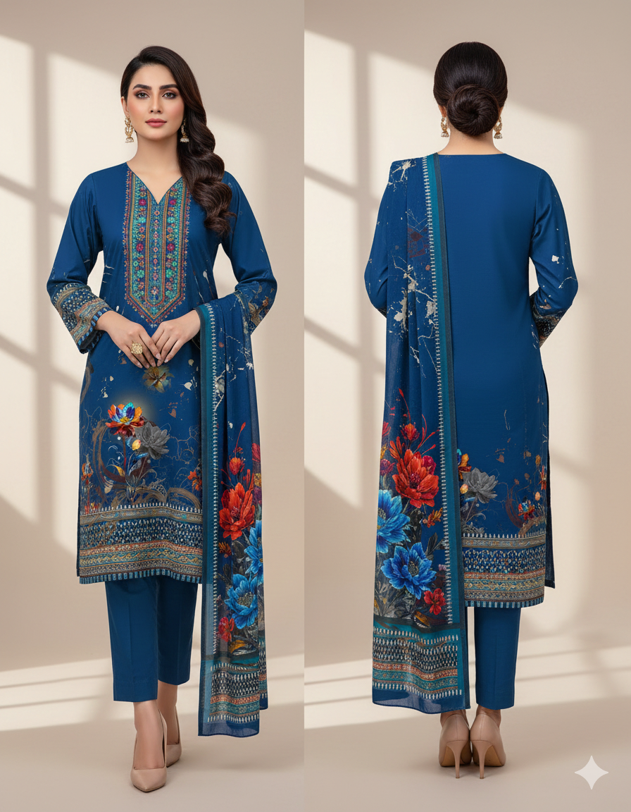 Collection Lawn by Star Lawn PK D#10070 Suit