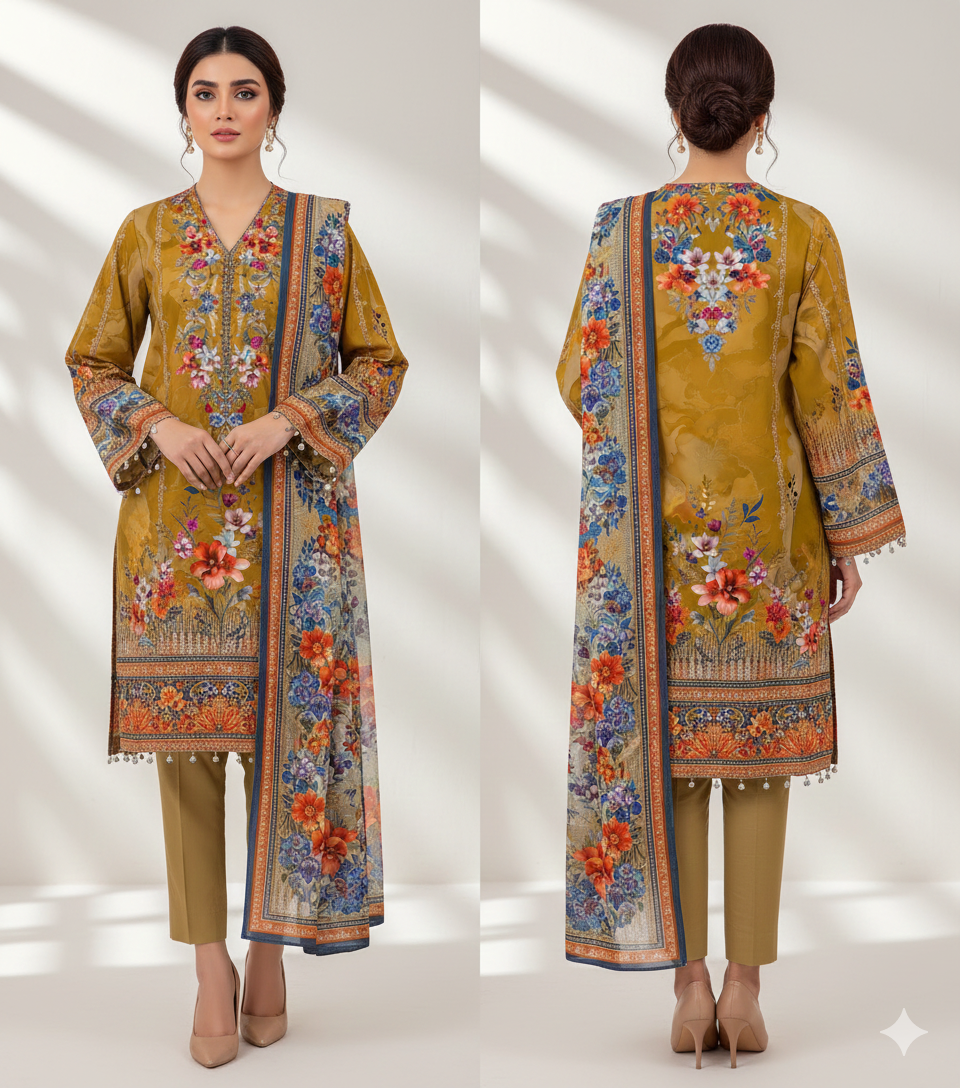 Collection Lawn by Star Lawn PK D#10071 Suit