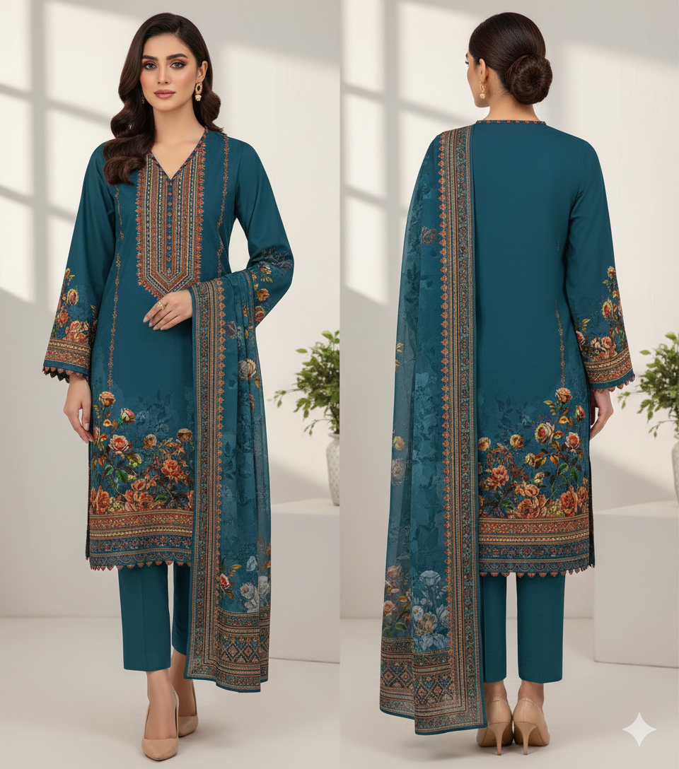 Collection Lawn by Star Lawn PK D#10077 Suit