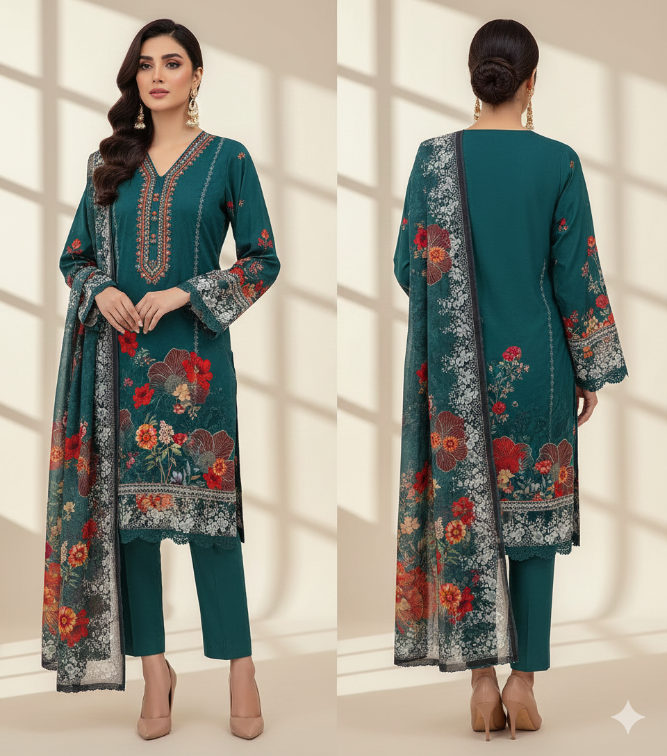 Collection Lawn by Star Lawn PK D#10079 Suit