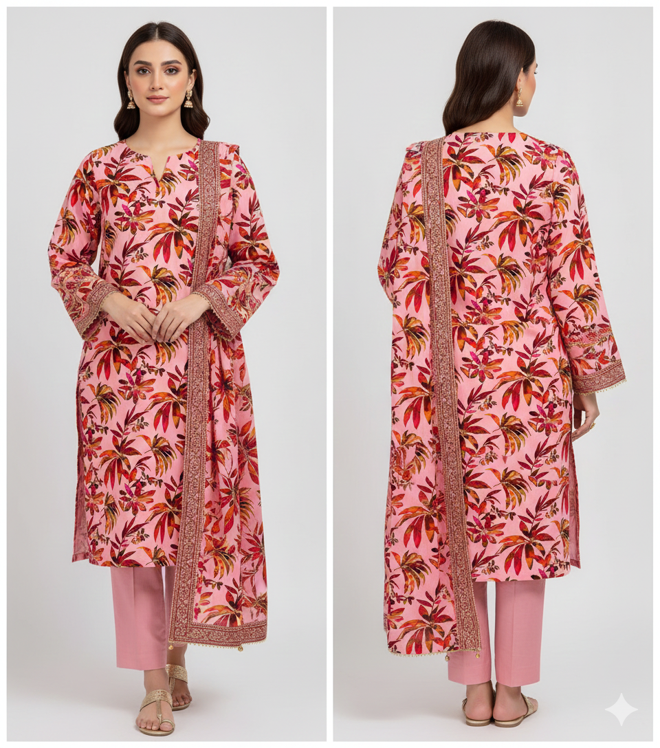 Premium Satrangi Lawn Single D#505