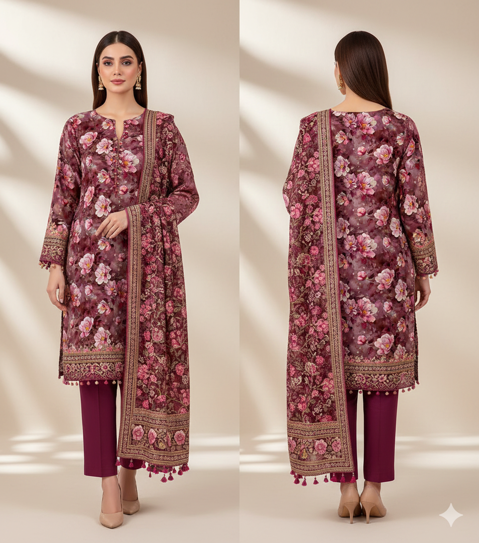 Premium Satrangi Lawn Single D#514