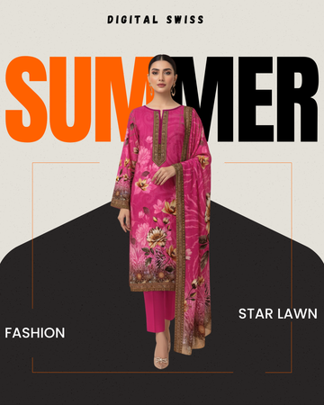 Digital Swiss by Star Lawn PK D#30007 Suit