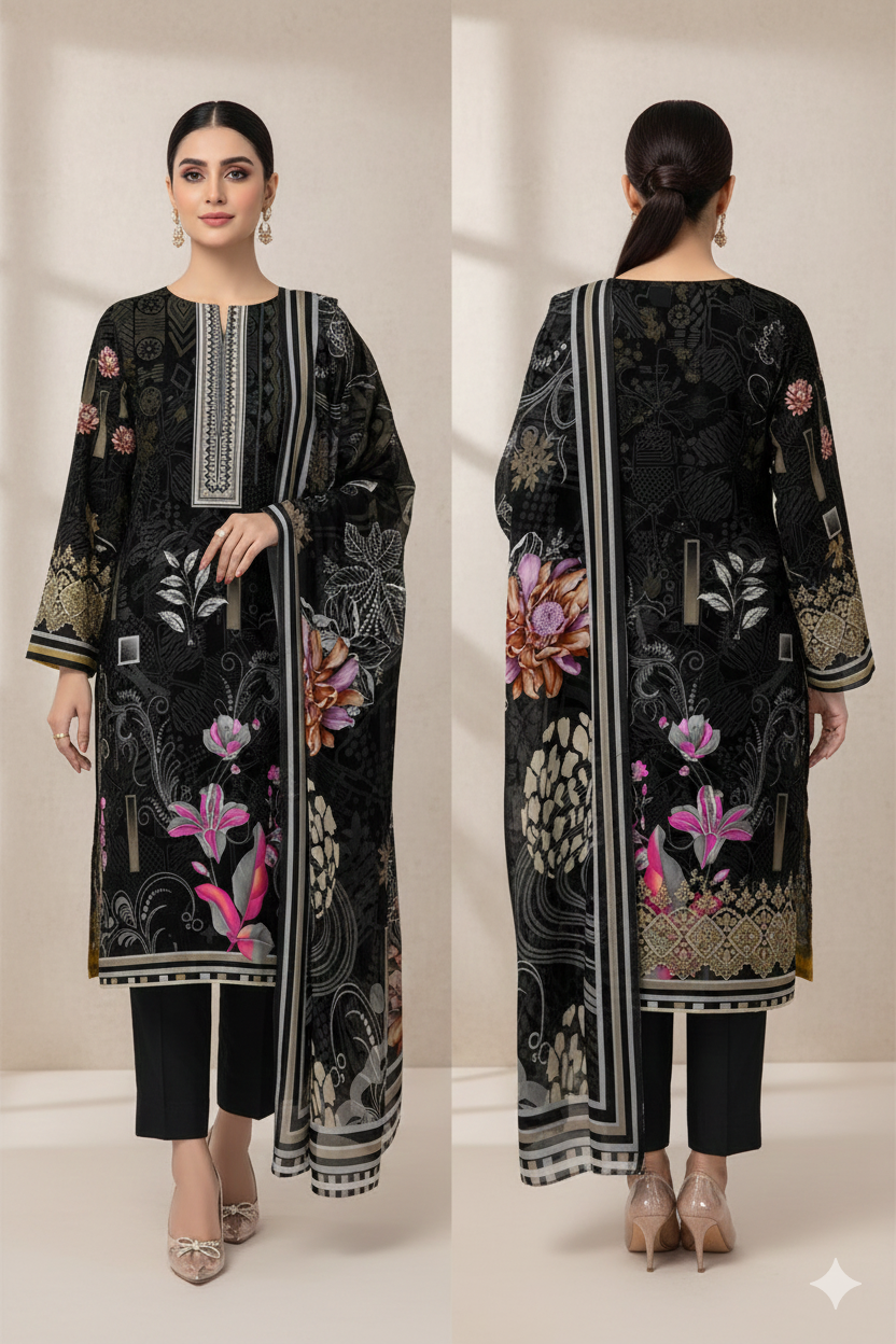 Digital Swiss by Star Lawn PK D#30004 Suit