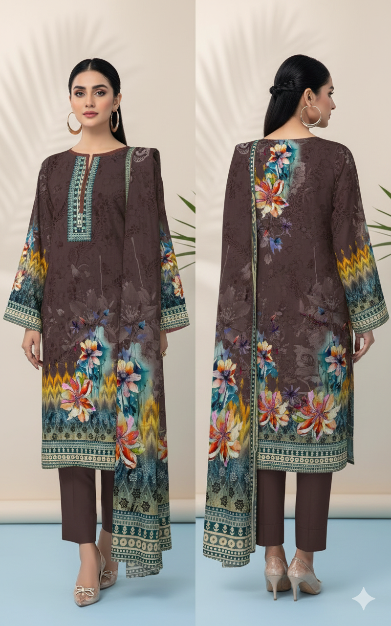 Digital Swiss by Star Lawn PK D#30008 Suit