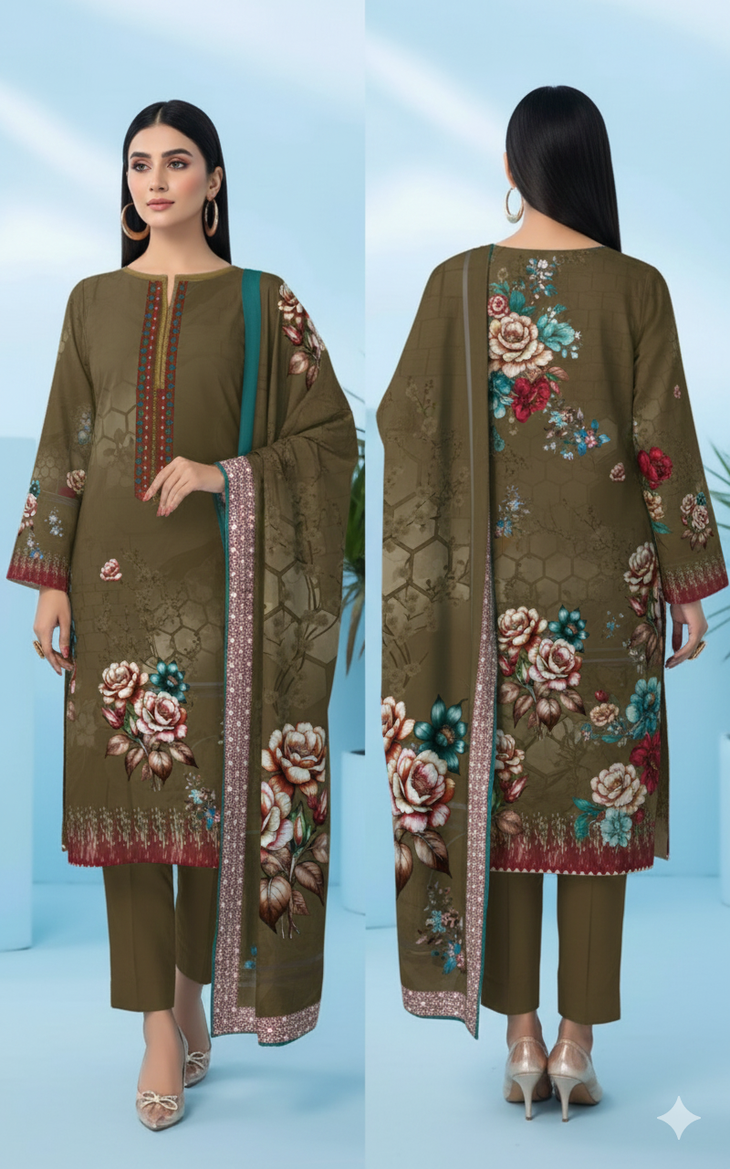 Digital Swiss by Star Lawn PK D#30011 Suit