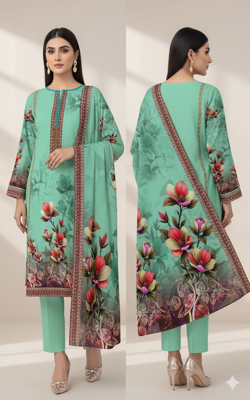 Digital Swiss by Star Lawn PK D#30027 Suit