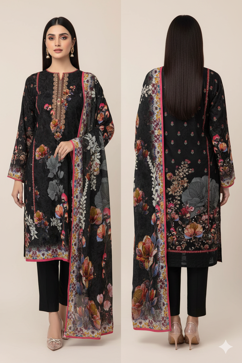 Digital Swiss by Star Lawn PK D#30028 Suit