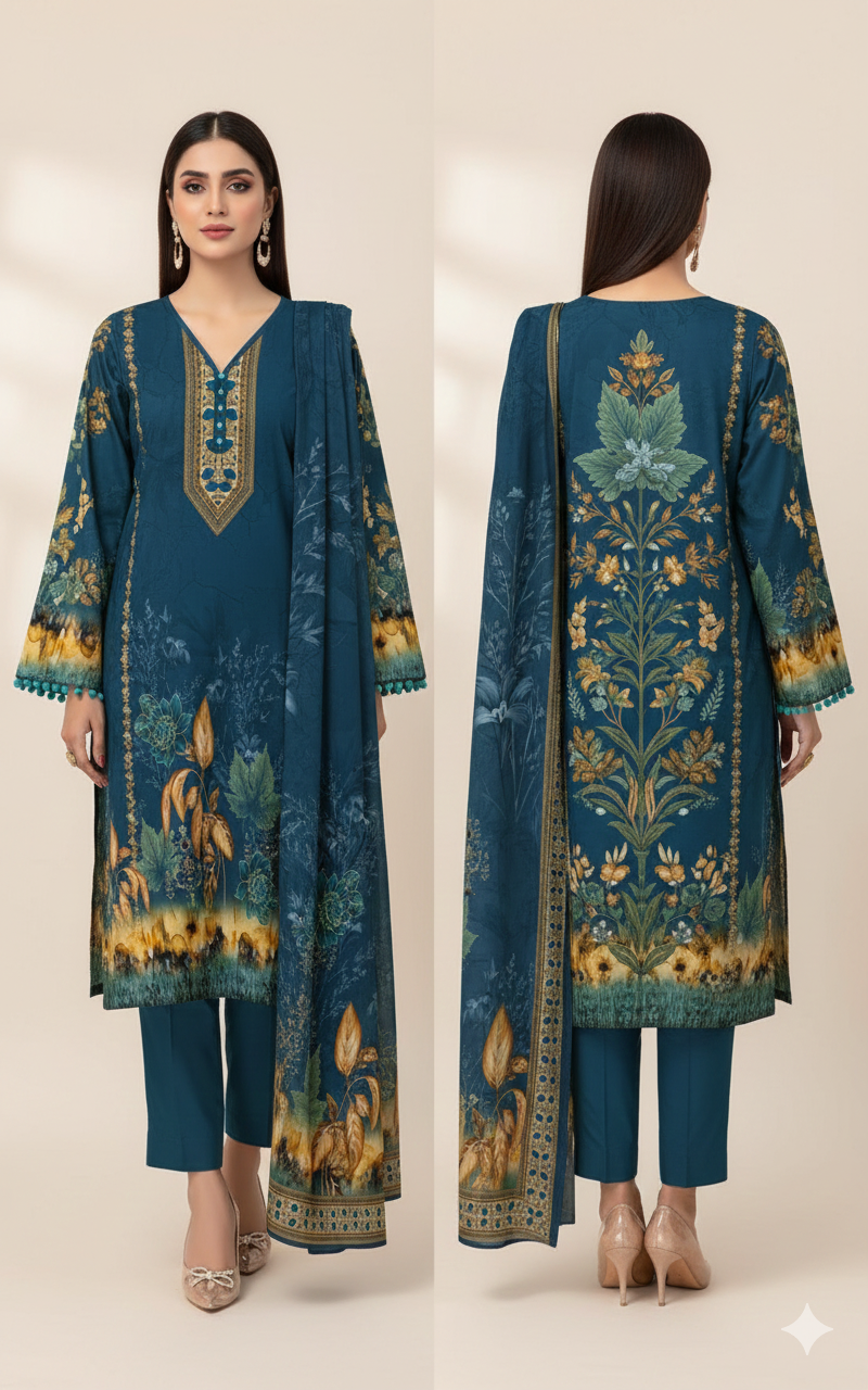 Digital Swiss by Star Lawn PK D#30040 Suit
