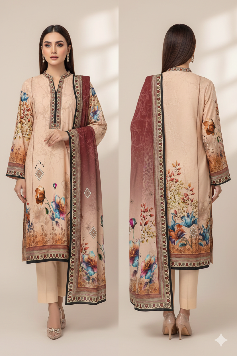 Digital Swiss by Star Lawn PK D#30041 Suit