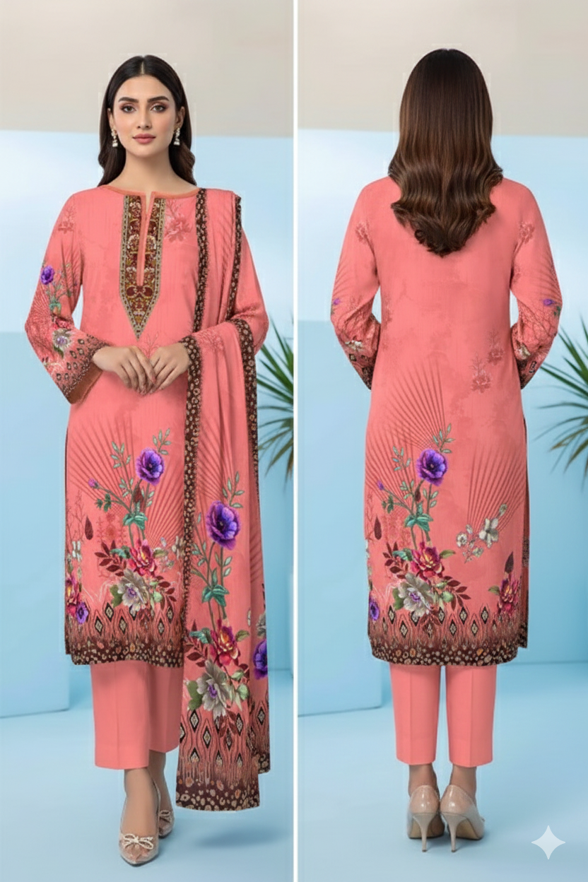 Digital Swiss by Star Lawn PK D#30042 Suit