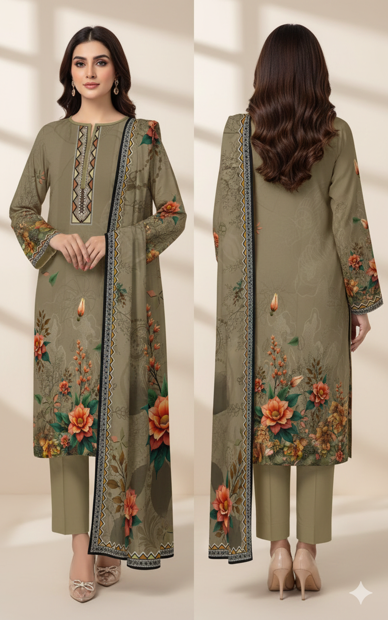 Digital Swiss by Star Lawn PK D#30044 Suit