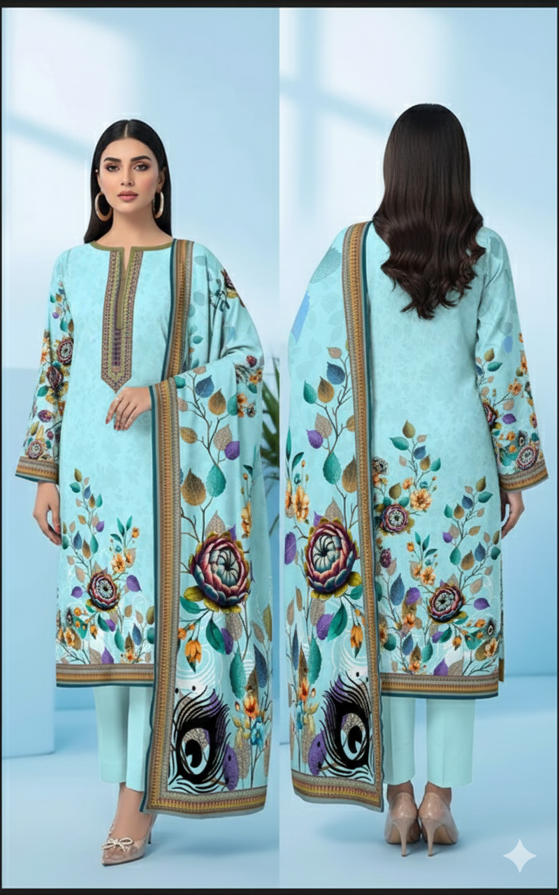 Digital Swiss by Star Lawn PK D#30045 Suit
