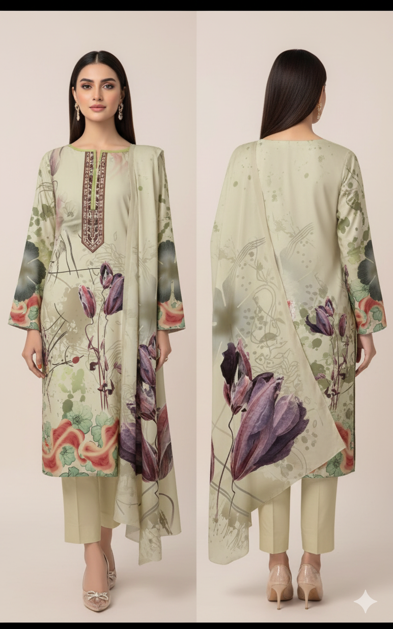 Digital Swiss by Star Lawn PK D#30051 Suit