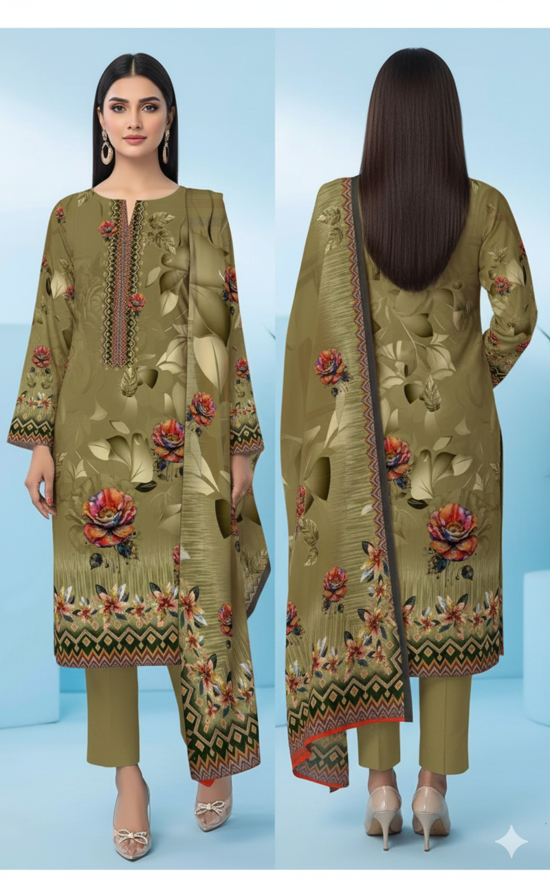 Digital Swiss by Star Lawn PK D#30054 Suit