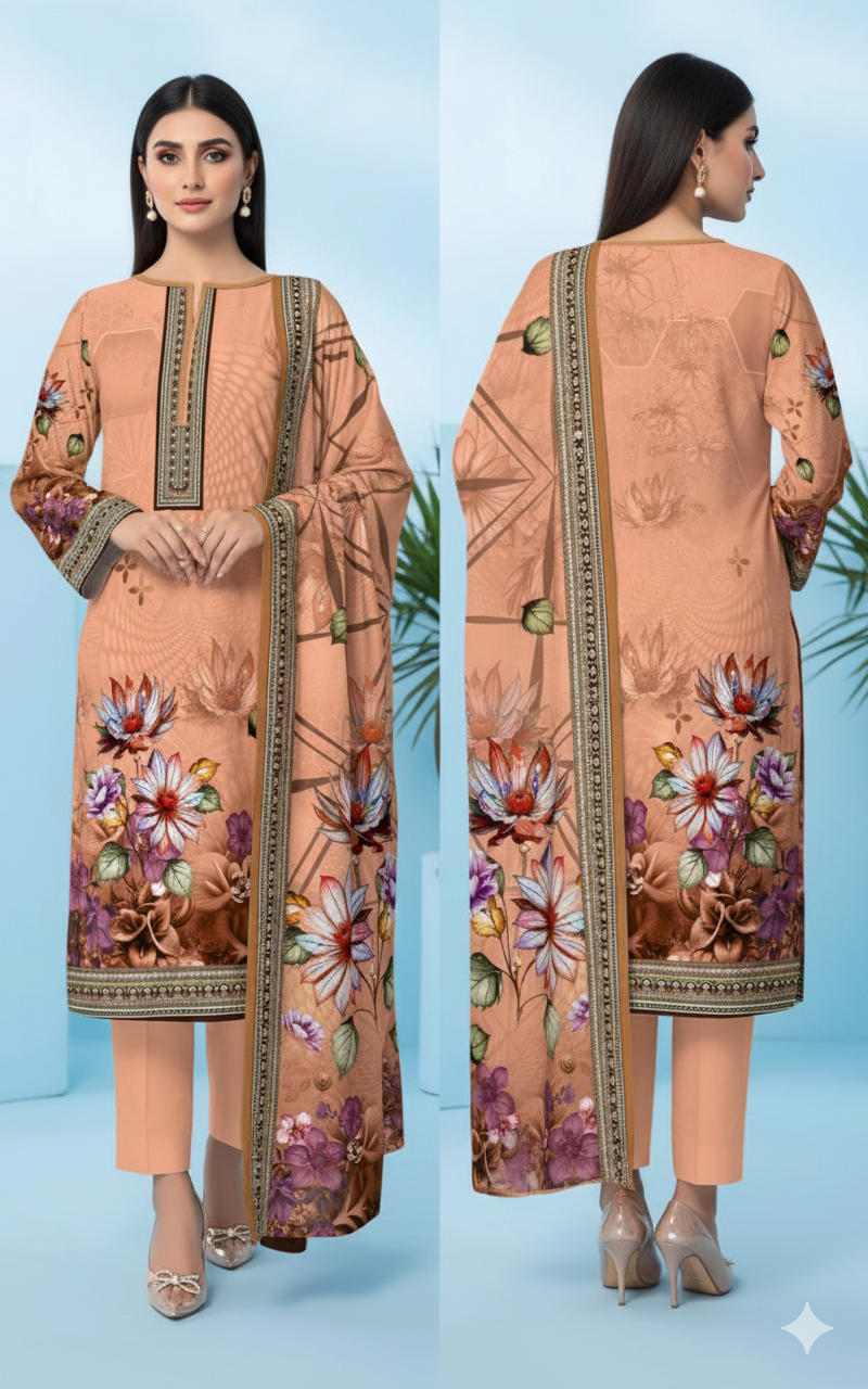 Digital Swiss by Star Lawn PK D#30056 Suit