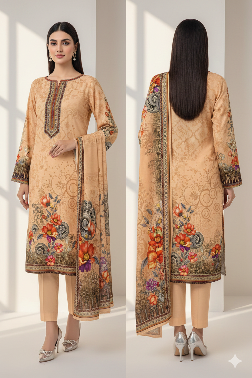 Digital Swiss by Star Lawn PK D#30058 Suit