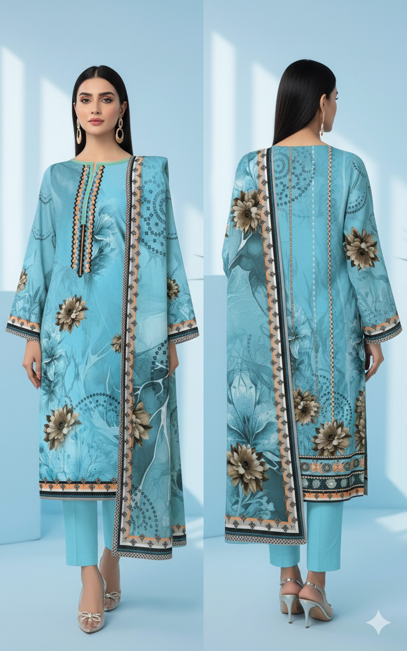 Digital Swiss by Star Lawn PK D#30060 Suit